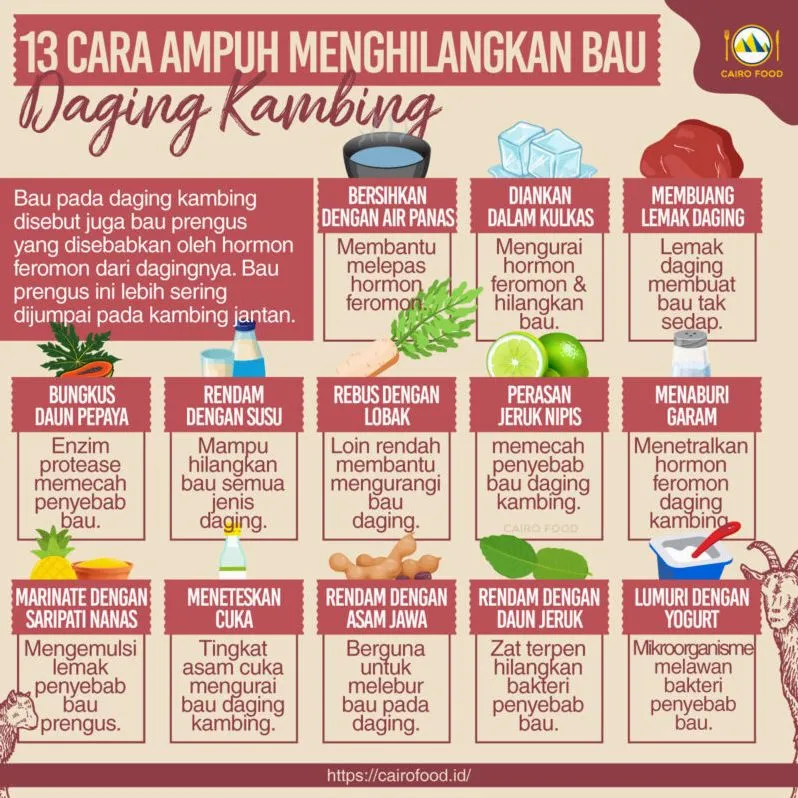 Panduan Lengkap Cara Menghilangkan Bau Anyir Daging Kambing Secara Natural