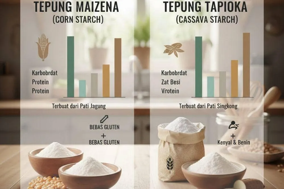 Perbedaan Tepung Tapioka Dan Tepung Maizena Panduan Lengkap Untuk Dapur Anda